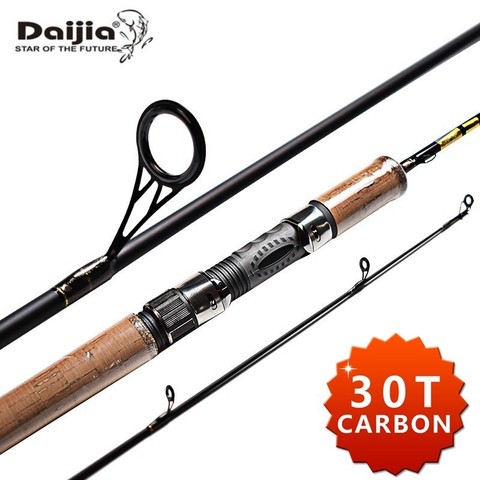 Daijia 30Ton / IM7 High Modulus Graphite Carbon Fishing Rod Spinning 3  Section 2.1m 2.4m 2.7m 3m Saltwater Sea Bass Spinning Rod - Price history &  Review