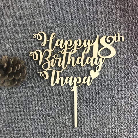  Birthday Cake Topper, Custom Cake Topper, Personalized Name &  Age Cake Topper, Happy Birthday Cake Topper, Cake Topper For Birthday, Birthday Party Decorations