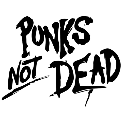 CS-1143#19*14cm Punks Not Dead funny car sticker vinyl decal silver/black for auto car stickers styling ► Photo 1/6