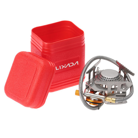 Lixada Mini Camping Stove Camping Gas Stove Outdoor Cooking Split Burner 3000W Aluminum Alloy Stainless Steel Outdoor Burn ► Photo 1/5