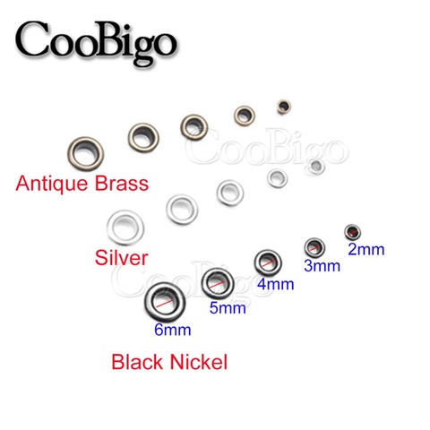 100sets Metal Eyelets with Grommet Dia.2mm~6mm for DIY Scrapbooking Cap  Leathercraft Shoes Belt Bag Tag Clothes Accessories - Price history &  Review, AliExpress Seller - CooBigo Retail Store