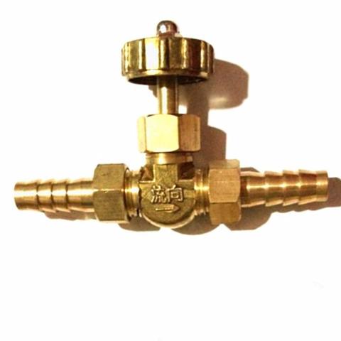 Fit for Hose I/D 8mm 10mm Barbed Brass Needle Valve For Gas 0.8 Mpa ► Photo 1/1