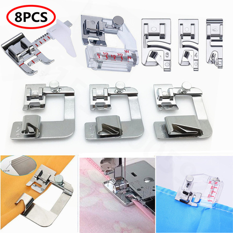 Hot Sale 8pc/set Domestic Sewing Machine Foot for Brother Singer Sewing Accessories etc(Low Shank)  YJ261 ► Photo 1/5