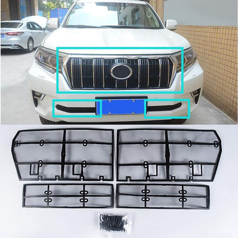 New 4PCS Grille Insect Screening Mesh Front Grille Net For Toyota Land Cruiser Prado 2022 FJ 150 Accessories ► Photo 1/6