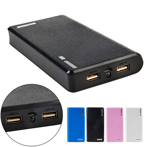1 PC Dual USB Power Bank 6x 18650 External Backup Battery Charger Box Case For Phone ► Photo 1/6