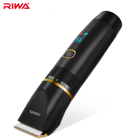 RIWA Hair Clipper Professional Trimmer LCD Display Fast Charge Men Hair Cutting Machine Washable Barber Clipper For Haircut 6501 ► Photo 1/6