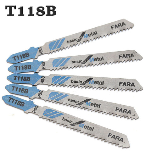 5PCS High Quality T118B Hcs Ground Teeth Straight Cutting T-Shank Jig Saw Blade for Wood ► Photo 1/4