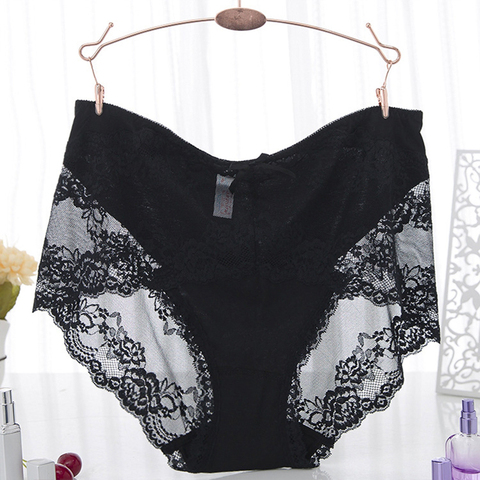Plus Size Women Panties with High Waist Underwear Ladies Big Size Briefs Large  Size Transparent Sexy Lace Panties Female 4XL - Price history & Review, AliExpress Seller - OYMQICH Official Store