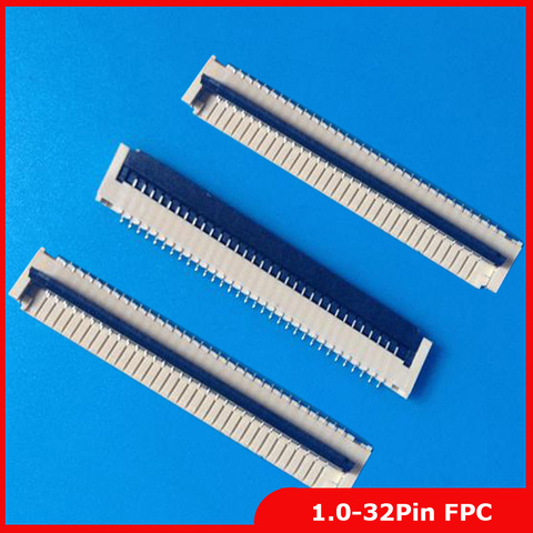6pcs/lot FPC FFC flat cable connector socket 32pin 1.0mm Pitch for Laptop keyboard interface Free shipping ► Photo 1/3