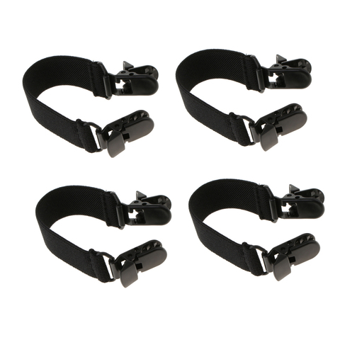 2Pairs Elastic Boot Straps Pant Ends Clip for Motorcycle Biker Smooth Jeans Make your Leg Slim ► Photo 1/6