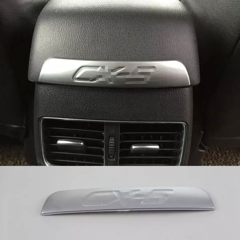 New Interior Chrome Armrest Box Rear Air Condition Vent Cover Trim Air Outlet Decorative for Mazda CX-5 CX5 2015 2016 Accessory ► Photo 1/2