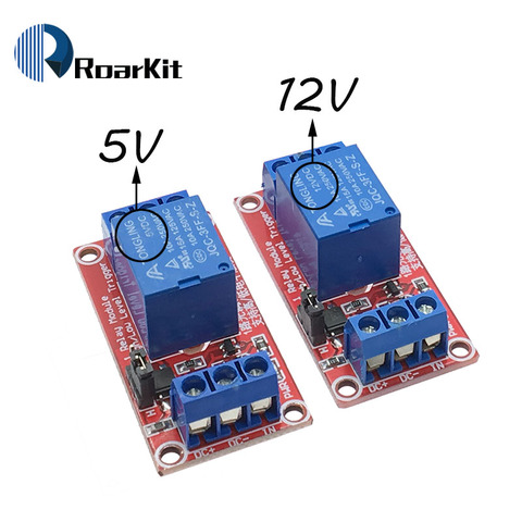 One 1 Channel 5V / 12V Relay Module Board Shield with Optocoupler Support High and Low Level Trigger for Arduino ► Photo 1/6