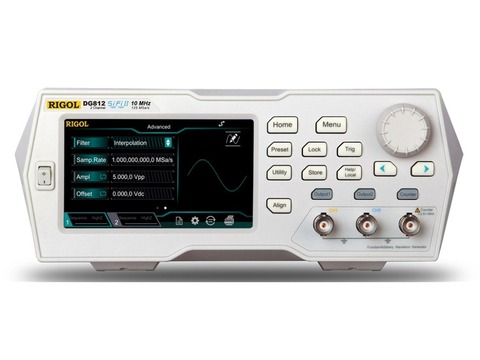 Rigol DG812 - 10 MHz Function / Arbitrary Waveform Generator, 2 Channel 4.3