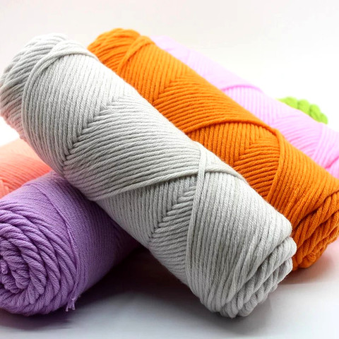 95g/pc Silk Milk Cotton Skincare Thick Yarn For Knitting Scarf Clothes Soft Yarn For HandKnitting crochet yarn ► Photo 1/5
