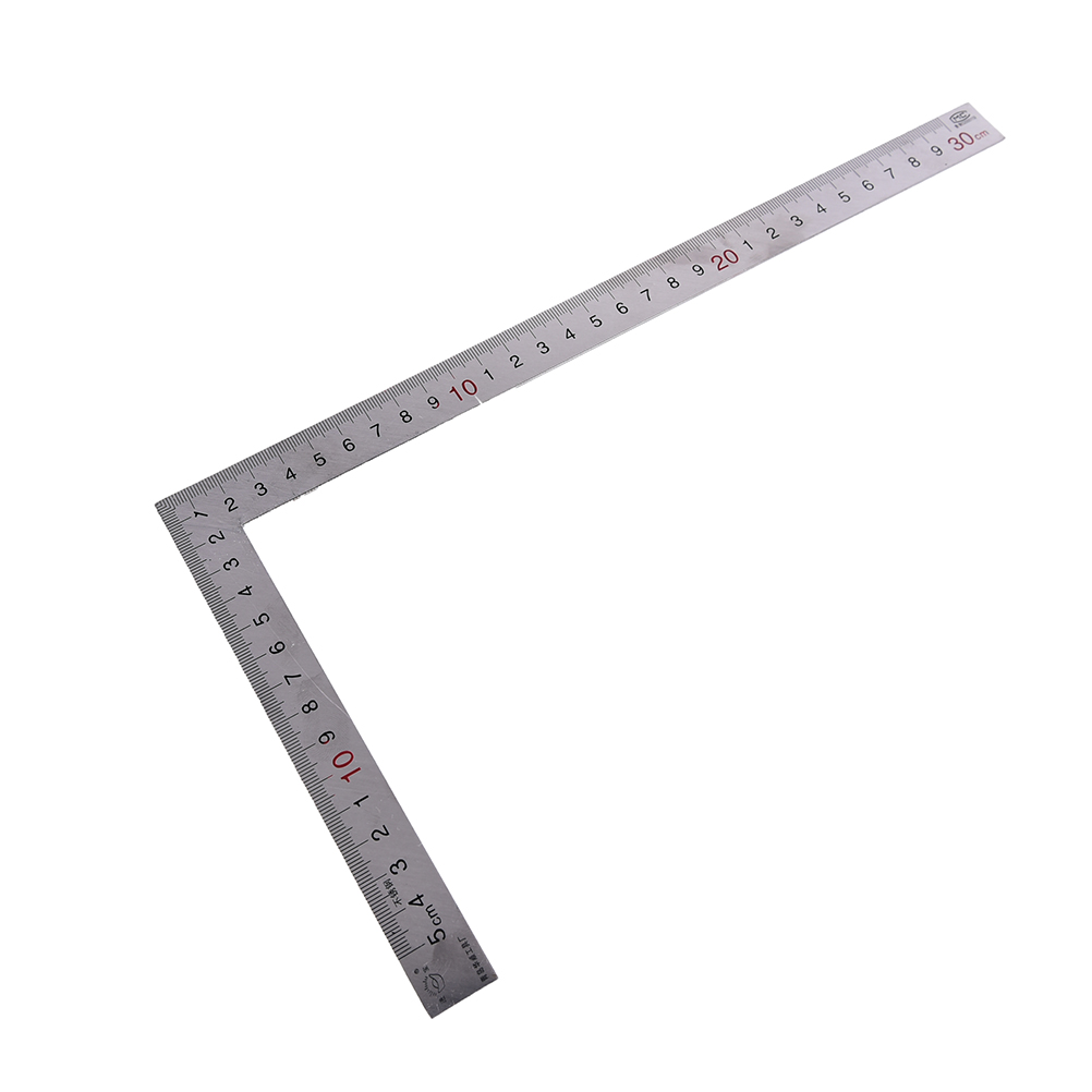 Steel L-Square Angle Ruler 90° Ruler For Woodworking Tool Carpenter Top U9T3 