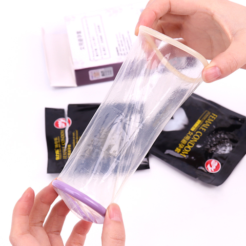 2PCS/Box  New Female Condom Women Orgasm Latex Stimulate Adult Sex Products Couple Sexual Love Condoms ► Photo 1/6