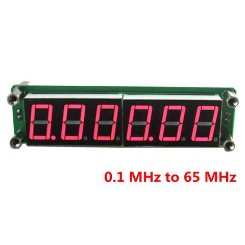 LED 6 digits 0.1MHz~65MHz Digital Frequency Meter Counter Tester Cymometer ► Photo 1/6
