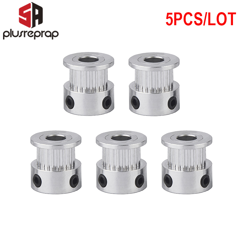 2GT Bore 5/6.35/8mm 20 Teeth Timing Pulley For Width 10mm Belt 3D Printer Parts 