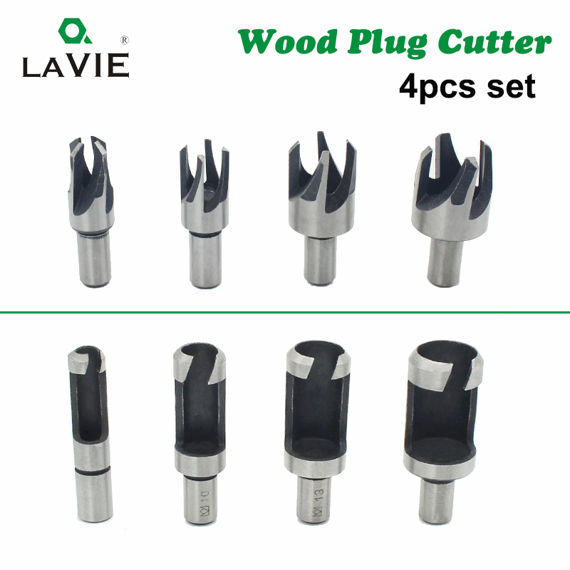4pcs Claw Type Wood Plug Hole Cutter Woodwork Cutting Drill Bit 6/10/13/16mm 