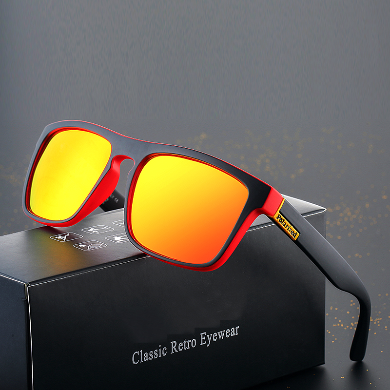 Men's Sport Polarized Sunglasses Outdoor Driving Riding Square Coating Glasses 