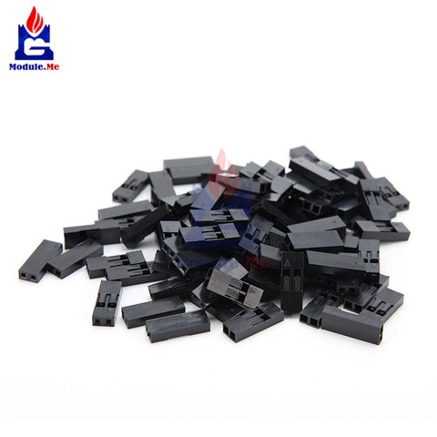 200PCS/Lot 2.54 2.54mm 2 Pin 2 Pitch Dupont Jumper Wire Cable Housing Shell Female Pin Connector Header ► Photo 1/5