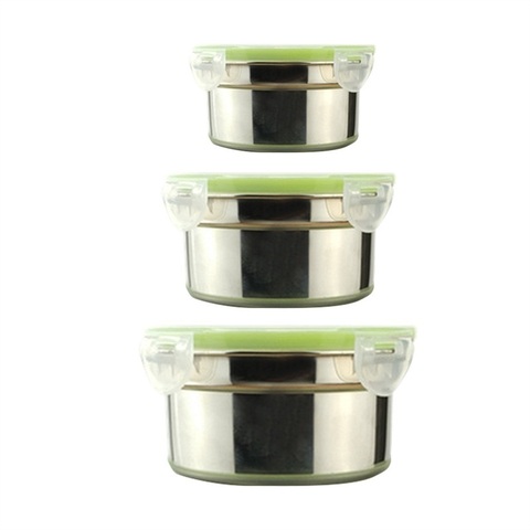 Stainless Steel Snack Containers  Stainless Steel Bento Box - Lunch Bento  Box - Aliexpress