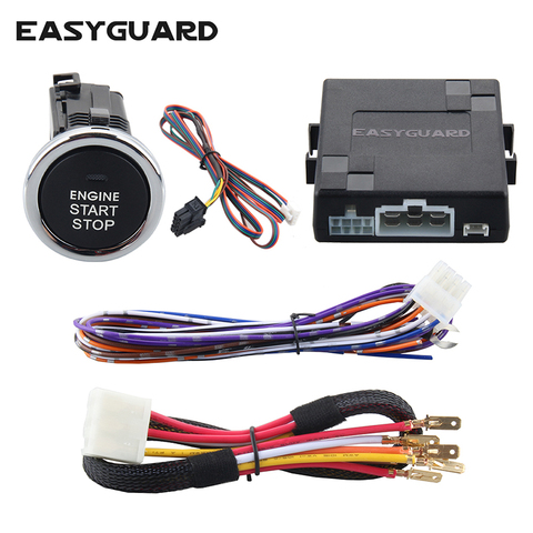EASYGUARD Car engine start stop button remote engine start optional for automatic car can work with car original remote control ► Photo 1/6