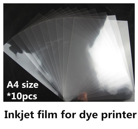 10pcs A4 Inkjet & Printing Transparency Film Photographic Paper 
