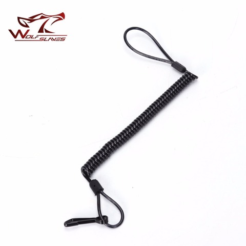 Police Tactical Pistol Gun Sling Elastic Spring Lanyard Hunting Accessories with Buckle Rubber Spring Secure Camping Rifle Sling ► Photo 1/6