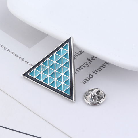 Moive Detroit Become Human Badge Brooch Blue Triangle Pins Brooches for Women Men Lapel Pin Jeans Shirt Jewelry ► Photo 1/6