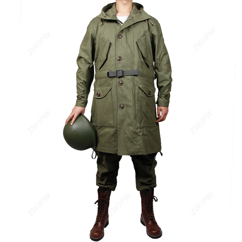 WW2 US MILITARY ARMY GREEN M47 COAT JACKET AND PANTS(NO HELMET,NO SHOES) ► Photo 1/1