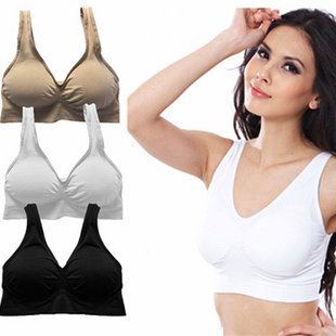 Women Rimless Bras Underwear Wireless Bra Seamless Bra Plus Size white black Khaki 4XL 5XL ► Photo 1/6