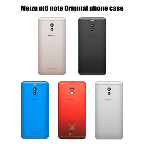 m6 note Original Housing For Meizu M6 Note Metal Battery Back Cover Mobile Phone Replacement Parts Case + Buttons Lens ► Photo 1/5