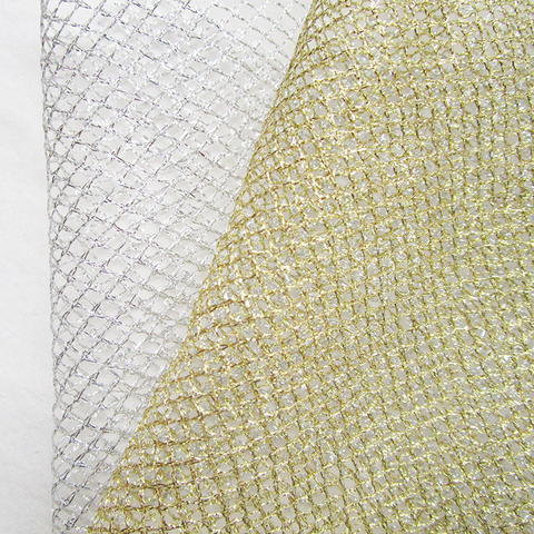 1 yard Fashion Tulle Gold Mesh Fabric Birthday Gift Wrap Silver Yarn Wedding Decoration Christmas DIY New Year Decor Cloth Tissu ► Photo 1/6