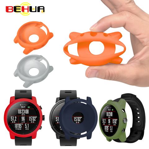 Protector Shell for Xiaomi Huami Amazfit 2/2S Stratos Full Frame Soft Silicone Protective Case for new 2 stratos Watch Frame ► Photo 1/6
