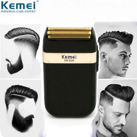 Kemei Electric Shaver for Men Twin Blade Waterproof Reciprocating Cordless Razor USB Rechargeable Shaving Machine Barber Trimmer ► Photo 1/6