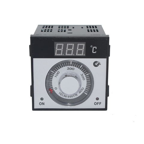 96*96mm digital thermostat temperature panel meter with knob K , 0-400 degree TEL96-9001-K oven flapjack temperature controller ► Photo 1/6