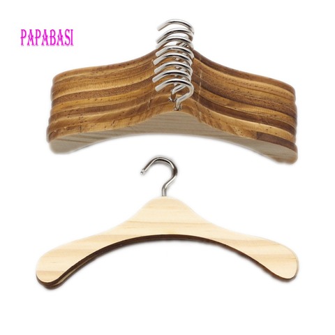 Papabasi 10pcs/lot doll wood hangers for 18inch bjd . sd 1/3 1/4 1/6 BJD doll accessories ► Photo 1/6