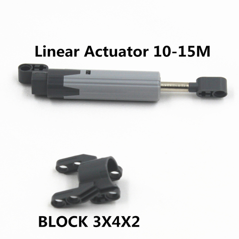 Self-Locking Bricks  -- MOC Building Blocks Technic 1 set Linear Actuator 10-15M+BLOCK 3X4X2 compatible with Lego ► Photo 1/5