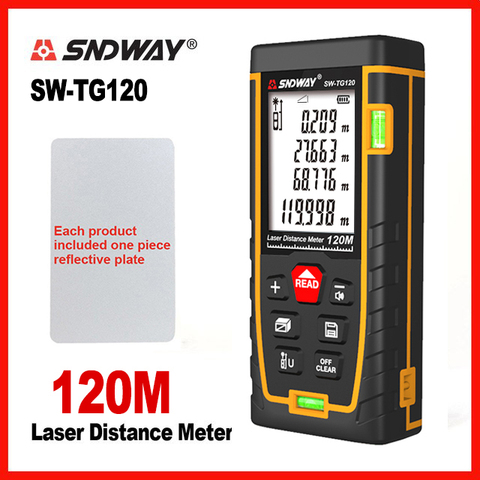 SNDWAY Laser Rangefinder Laser Range Bubble level Electronic Tape Ruler Optical Instruments Finder Laser Distance Meter ► Photo 1/6