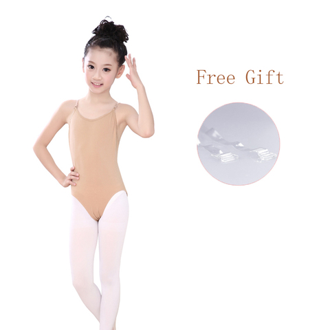 Nude Ballet Underwear Child Kids Gymnastics Seamless Camisole Skin Color Ballet Leotard Swimsuit Adjustable Shoulder Bands ► Photo 1/6