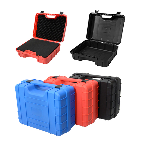 Safety Instrument Tool Box ABS Plastic Toolbox Tool Case Impact Resistant Safety Case Suitcase Toolbox Equipment Camera Case  ► Photo 1/6
