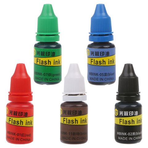 10ml Flash Refill Ink For Photosensitive Seal Stamp Oil Stamping Machine DIY Stamps Refill Ink for Scrapbooking  ► Photo 1/6