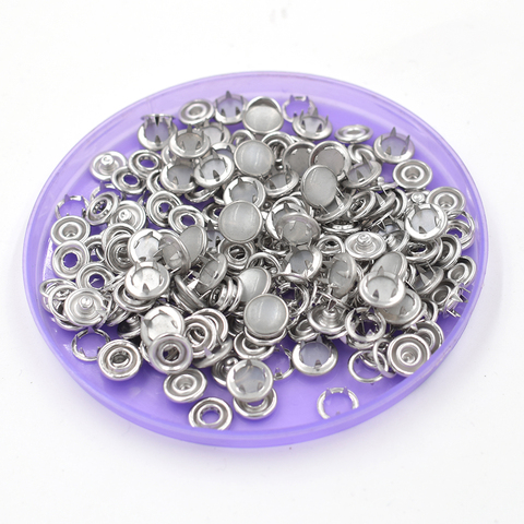 50 sets/lot pearl Snaps Rivets Tool Ipomoea buckle Eyelets EU environmental buttons install machine Non-toxic copper material ► Photo 1/6