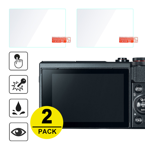 2x Tempered Glass Screen Protector for Canon Powershot G7X Mark III II G5X G9X G1X III EOS R RP M5 M6 M50 M100 M3 M10 M2 M ► Photo 1/4