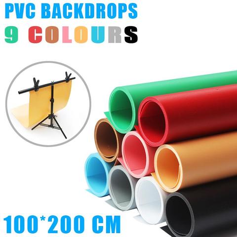 100*200cm Solid Color Frosted PVC Background Plate Photography Backdrop Background Cloth Waterproof Anti-wrinkle Plate ► Photo 1/6