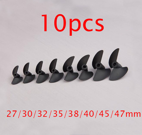 10pcs 2 blades propellers plastics Nylon screw prop for RC Boat Model O series 3.18mm/4.76mm shaft hole diameter Spare Parts ► Photo 1/1