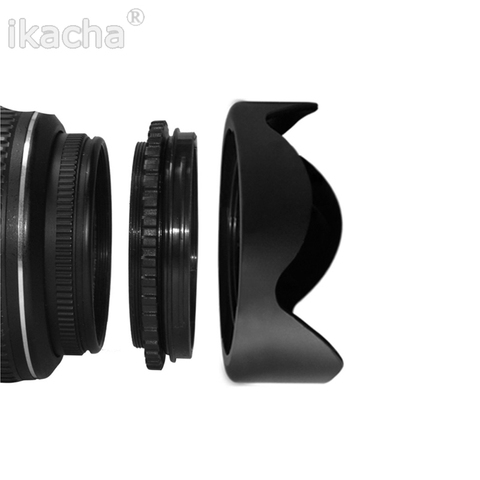Reversible Petal Flower Lens Hood 49 52 55 58 62 67 72 77 82mm for Canon Nikon Sony Pentax DSIR Camera ► Photo 1/6
