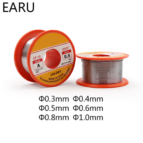 Solder Wire 0.3/0.4/0.5/0.6/0.8/1.0mm Diam 60/40 63/37 Clean Rosin Core Welding Tin Lead Solder Iron Wire Reel Soldering Tools ► Photo 1/6