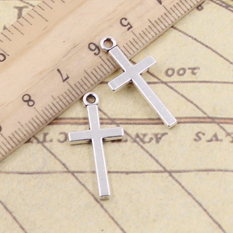 10pcs Charms double sided cross 13*17mm Tibetan Silver Plated Pendants Antique Jewelry Making DIY Handmade Craft ► Photo 1/1